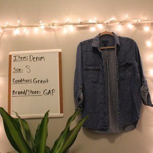 Denim Button Down Shirt
